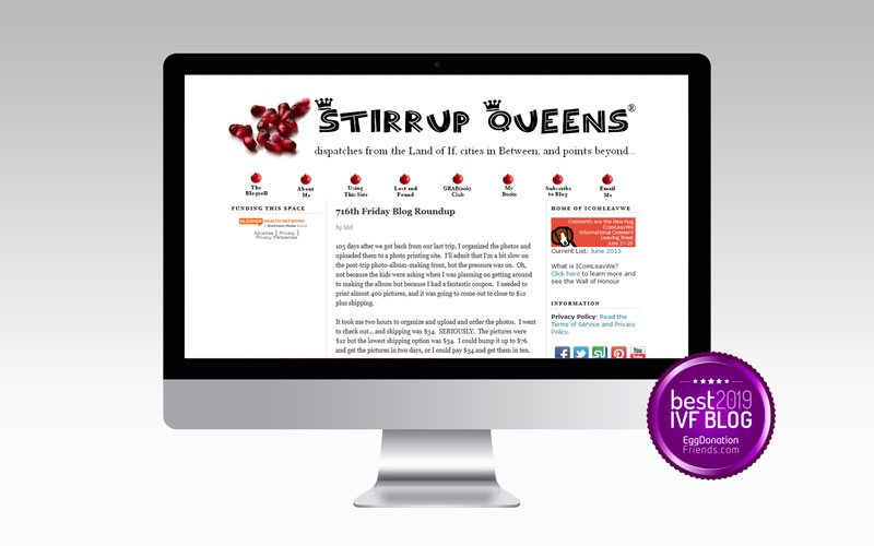 Stirrup Queens - Best IVF Blog to Follow in 2019